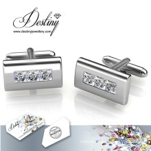 Destiny Jewellery Crystal From Swarovski Rectangular Cufflinks